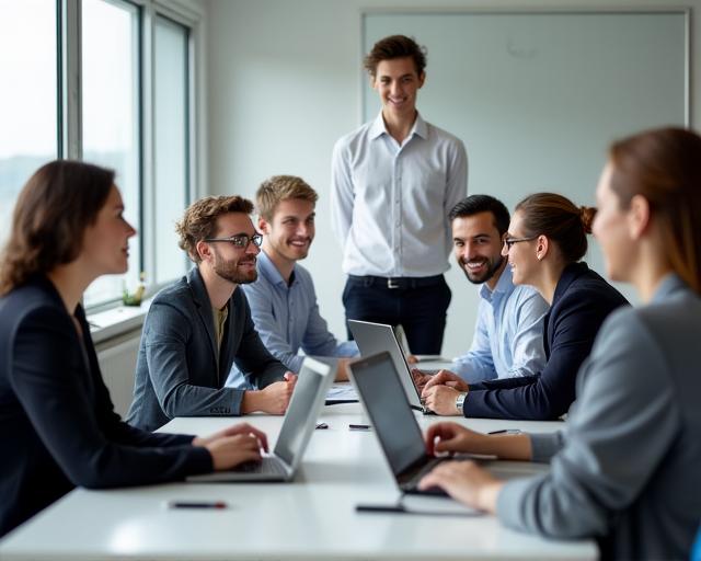 Das Team von Helvetia Talent Solutions in einer Besprechung